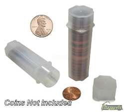 Guardhouse-square-coin-tubes-1-standing-lid-on-1-lying-on-side-lid-off-to-right-image-of-2-pennies-1-above-and-1-below-tubes-coins-not-included-21055