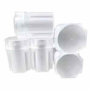 Large Dollar square coin tubes, 5-pack-210605