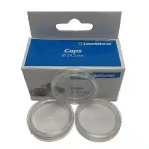 Lighthouse 24.5mm Coin Capsules Quarter Dollar Direct Fit 10 Pack, sample shot from above image view-20078