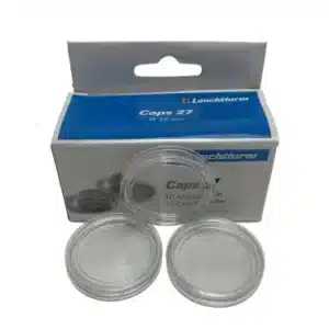 Lighthouse 27mm Coin Capsules Half Gold Eagle 10 Pack, sample shot from above image view-20084TN