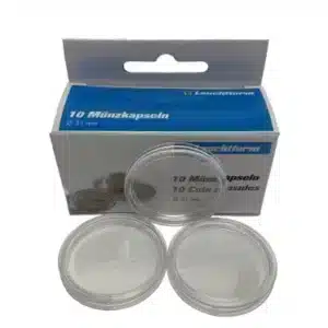 Lighthouse 31mm Coin Capsules Half Dollar Direct Fit 10 Pack, sample shot from above image view-20080