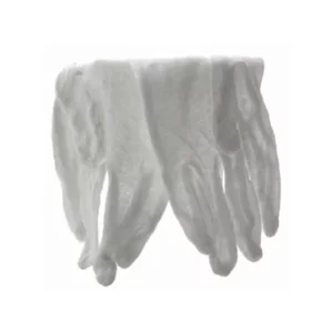 Lisle white cotton inspection gloves, pair of gloves image view-2006424