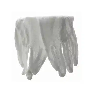 Lisle white cotton inspection gloves, pair of gloves image view-2006424