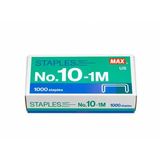 MAX No. 10 mini staples box angled view-20031