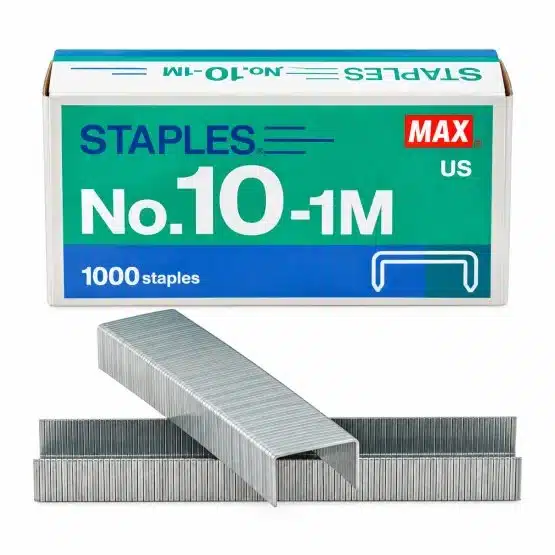 MAX No. 10-1M staples 1,000 count box with staple strips-20031