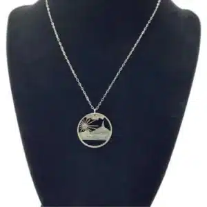 Nebraska coin cut jewelry Necklace State Quarter zoomed image view-20561NE