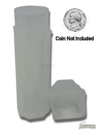 Nickel-Guardhouse-square-coin-tubes-single-standing-cap-off-image-of-Jefferson-nickel-coin-not-included-21056
