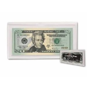 BCW Deluxe Regular Currency Bill Holders, currency not included, sample front image view-20542TN