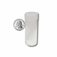 quarter coin tube by BCW-standing cap on-coin not included-20981