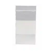 close up of 3x5 Re-closable bags-white block-20238