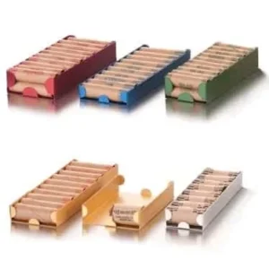 Assorted aluminum rolled storage coin trays-coins not included image view-21578TN
