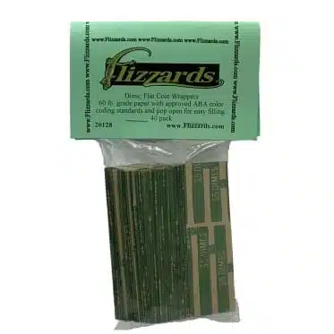 Flat coin wrappers for dimes packaged image view-20123TN