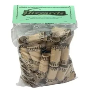 Half-Dollar crimped-end coin wrappers packaged front image view-20131TN