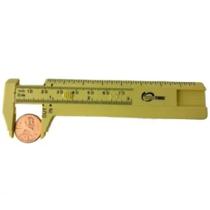 Plastic mil thickness gauge, yellow, penny not included image view-20095TN