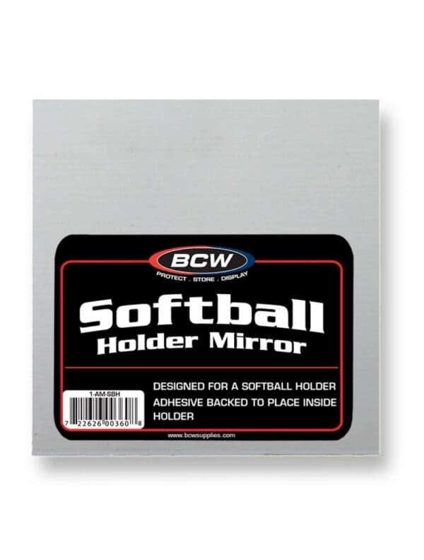 SOFTBALL ADHESIVE MIRROR - FOR DISPLAY HOLDER