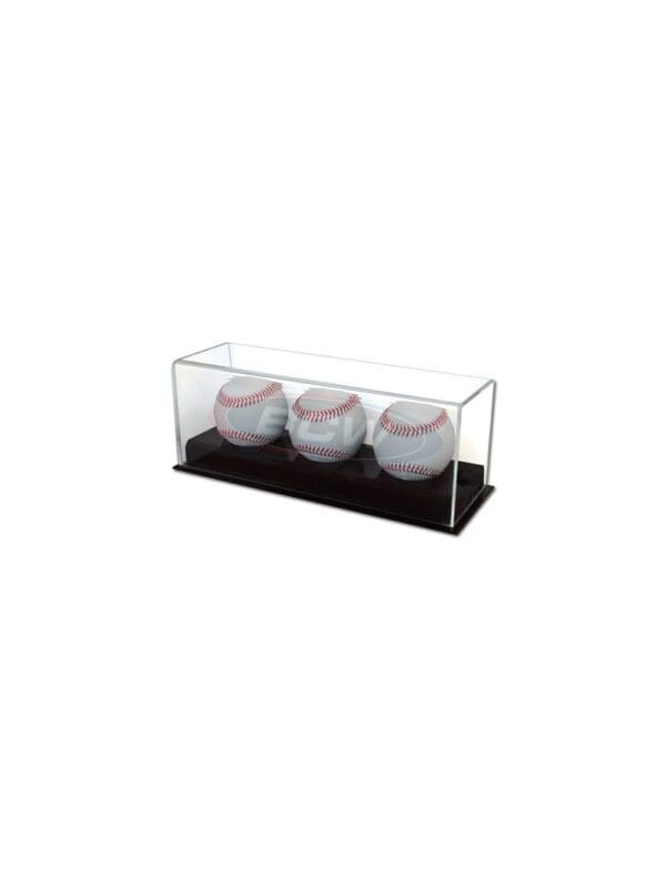 DELUXE TRIPLE BASEBALL DISPLAY CASE - ACRYLIC