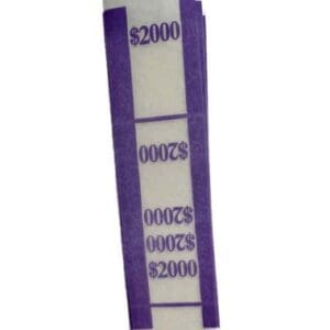 N.F. String Money Bands for $20 Bills, holds $2000, violet image view-21512