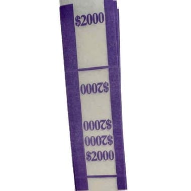 N.F. String Money Bands for $20 Bills, holds $2000, violet image view-21512