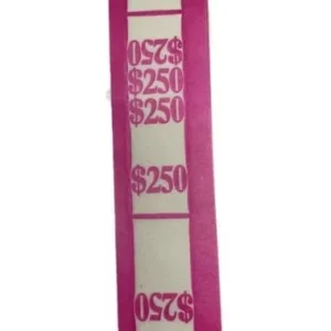 N.F. String 250-dollar pink money straps-self-sealing currency straps image view-21509TN