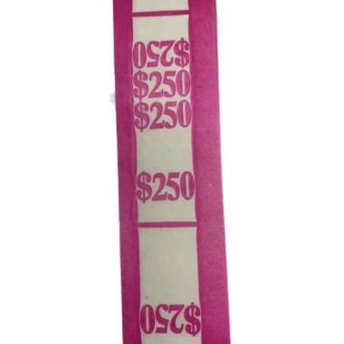 N.F. String 250-dollar pink money straps-self-sealing currency straps image view-21509