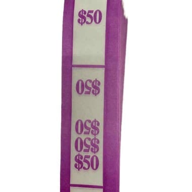 N.F. String 50-dollar purple money bands self-sealing currency straps image view-21506