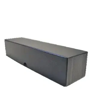 Black Single Row 9x2x2 Box, closed image view-21539TN
