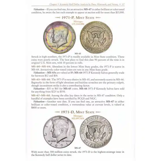 Franklin and Kennedy Half Dollar Books 3rd Edition, page 117 image view-21548