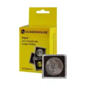 Guardhouse Tetra Snap Lock, Large Dollar, 38.1mm Coin Holder, coin not included sample in front, 10 pack image view-20155
