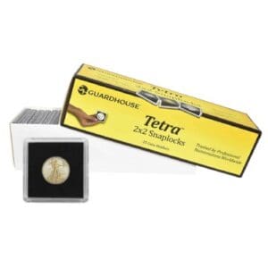 1/4 oz. Gold coin display case box of 25 with example, coin not included-21559