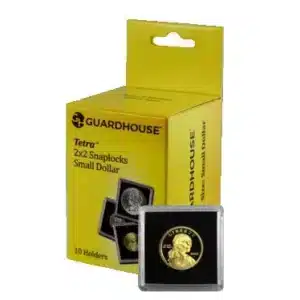 Guardhouse Tetra Snap Lock, Small Dollar, 26.5mm Coin Holder, coin not included, sample in front, 10 pack image view-20156