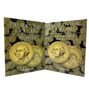 Presidential Dollar coin folders-2007-2016-front cover images