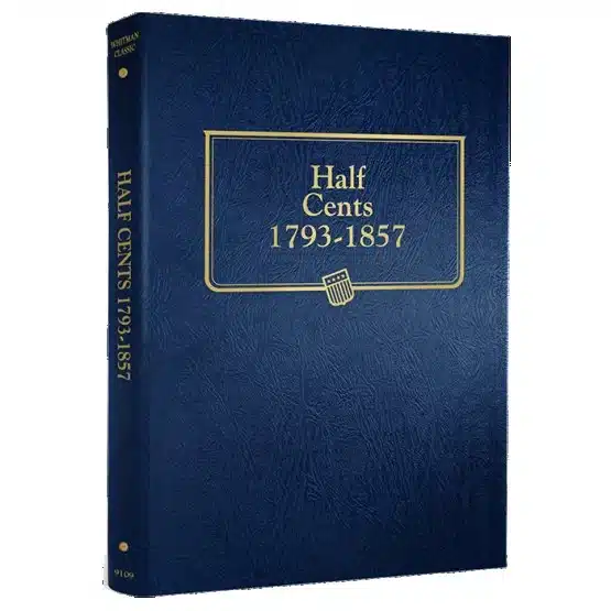 1793-1857 Whitman Half Penny Album, classic blue front cover image view-21594