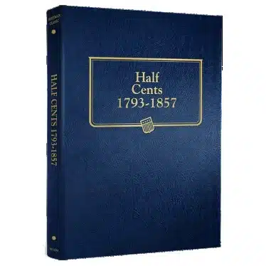 1793-1857 Whitman Half Penny Album, classic blue front cover image view-21594TN