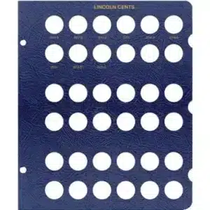 2017-2021 Whitman Lincoln Cent Page, P-D-S Mints, 36 openings with slides, classic blue image view-21598TN