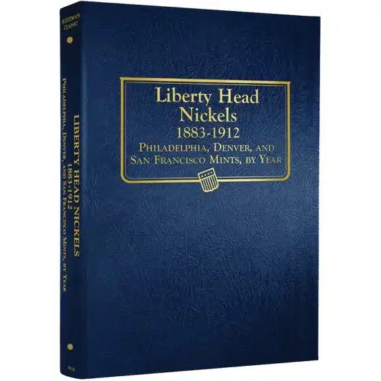 1883-1912 Whitman Liberty Nickel Album, P-D-S Mints, classic blue front cover image view-21600