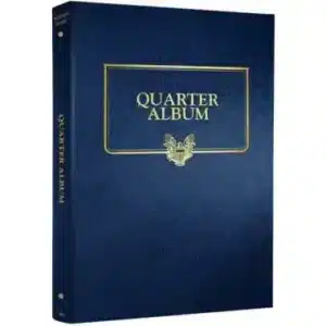 U.S. Quarter Album with Blank Pages Whitman Classic, Blue front cover image view-21611TN