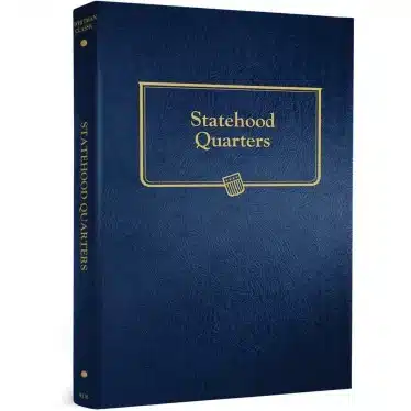 21618-Whitman Statehood Quarters 1999-2008-Single Mint Classic Blue Coin Album-front cover image view-TN