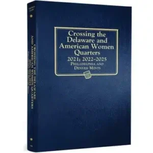 Crossing The Delaware Quarter Book an American Women album 2021-2025, P-D Mints, classic blue front cover image view-21631
