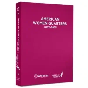 Limited Edition American Women Quarters Album, 2022-2025 P & D Mints for Susan G. Komen, pink with white lettering front cover image view-21666