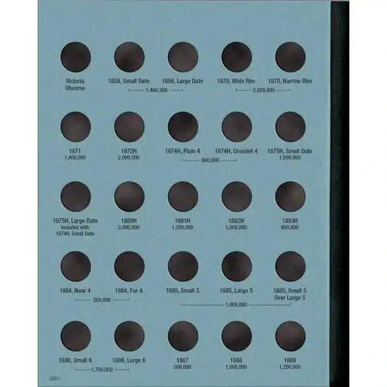 Canadian 5 Cent Silver Coin Folder 1858-1921 by Whitman-page 1 image view-20909