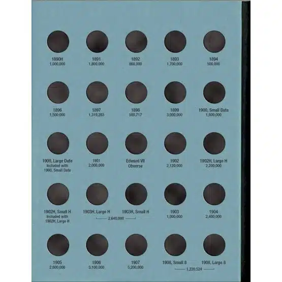 Canadian 5 Cent Silver Coin Folder 1858-1921 by Whitman-page 2 image view-20909