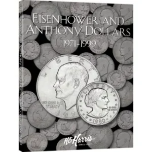 Eisenhower-SBA Coin Folder 1971-1999 PD&S by H.E. HARRIS-front cover image view-20805TN
