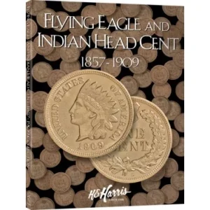 Flying Eagle and Indian Head Cent Folder 1857-1909 H.E. Harris-front cover image view-20811TN
