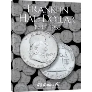 Franklin Half Dollar Coin Folder 1948-1963 by H.E. HARRIS-front cover image view-20801TN