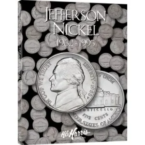 Jefferson Nickel #2 Coin Folder 1962-1995 by H.E. HARRIS-front cover image view-20781TN