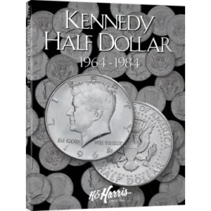 Kennedy Half Dollar Coin Folder 1964-1984 by H.E. Harris #1-front cover image view-20802TN