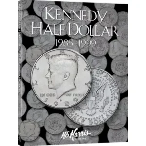 Kennedy Half Dollar Coin Folder 1985-1999 #2 by H.E. Harris-front cover image view-20803TN