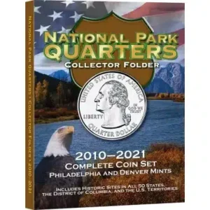National Park Quarters Coin Folder 2010-2021 P&D by H.E. Harris-front cover image view-20875TN