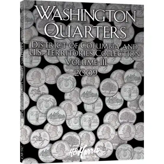 State Quarter Coin Folder 2009 DC & Territories #3 H.E. Harris-front cover image view-20796