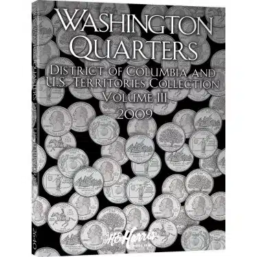 State Quarter Coin Folder 2009 DC & Territories #3 H.E. Harris-front cover image view-20796TN